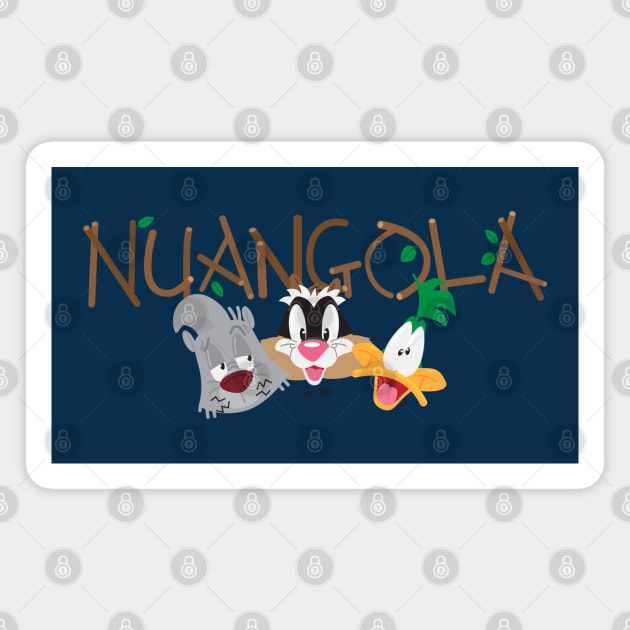 Nuangola Cartoons est 1990 Magnet by CKline